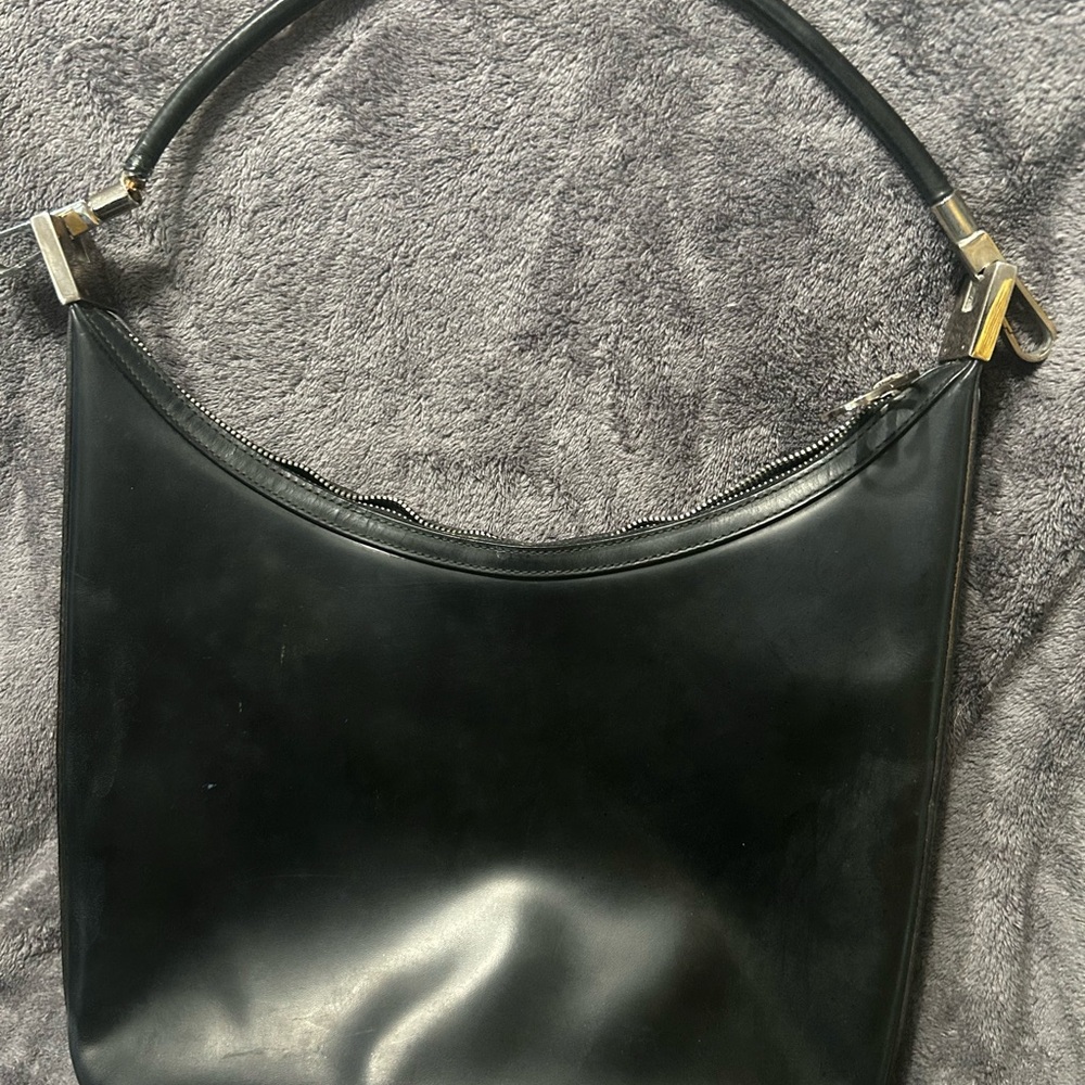 Gucci Black Leather Shoulder Bag